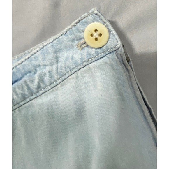 Free People We The Free Tiered Wide Leg Denim Pants Light Wash Blue Womens 6 - Picture 14 of 16